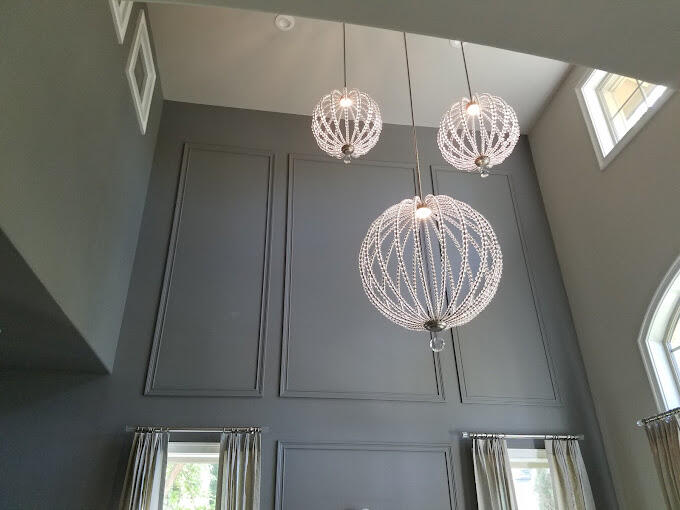 triple chandelier