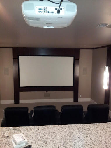 conference room overhead projector with lighting